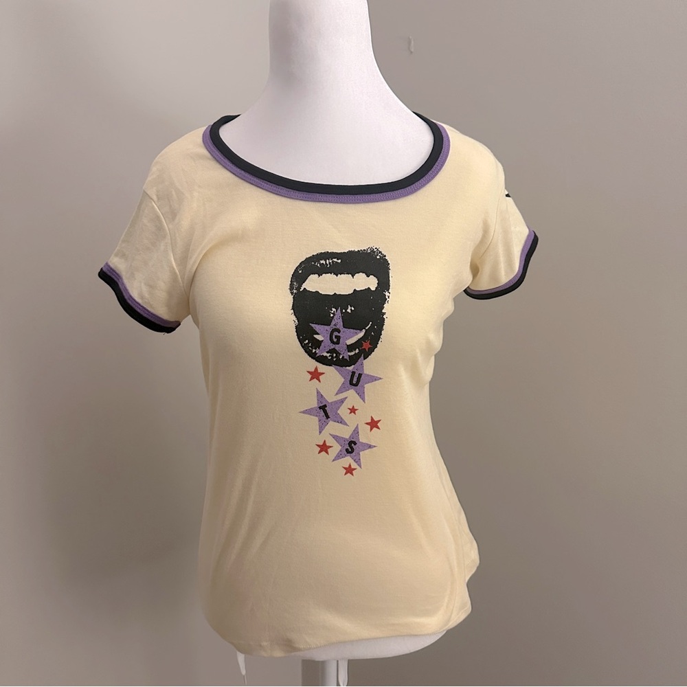 Official Olivia Rodrigo “Guts” Graphic Ringer Tee, Sz M